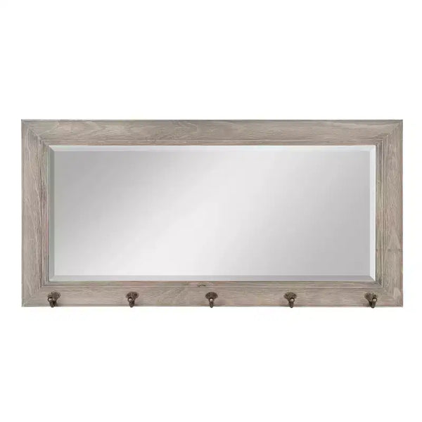 36 x 18 Pub Mirror with Metal Hooks - DesignOvation
