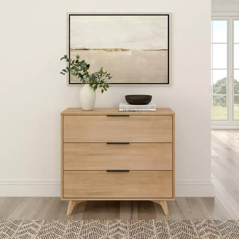 3 Drawer Dresser with Brass Handle