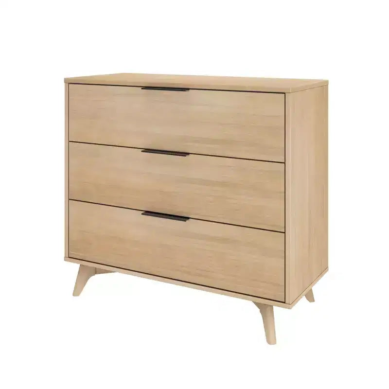 3 Drawer Dresser with Brass Handle