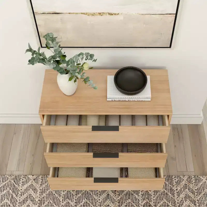 3 Drawer Dresser with Brass Handle