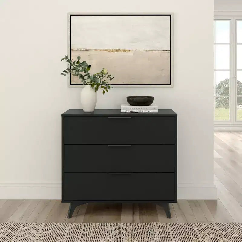 3 Drawer Dresser with Brass Handle