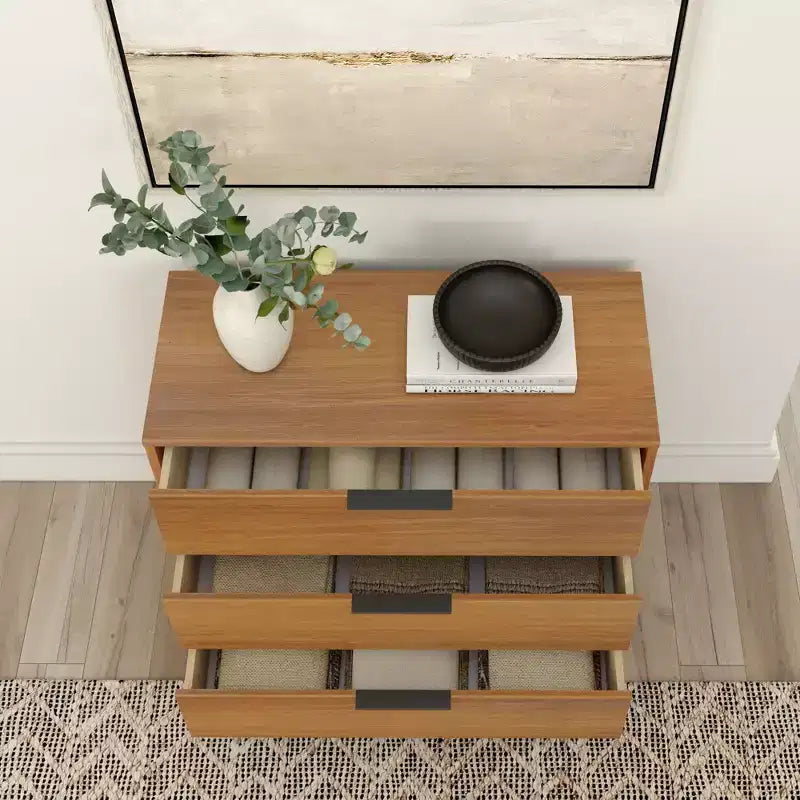 3 Drawer Dresser with Brass Handle