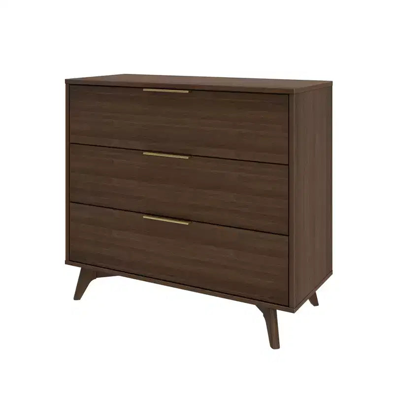 3 Drawer Dresser with Brass Handle