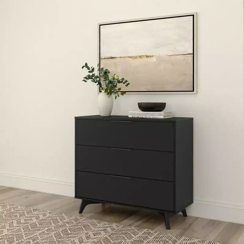 3 Drawer Dresser with Brass Handle