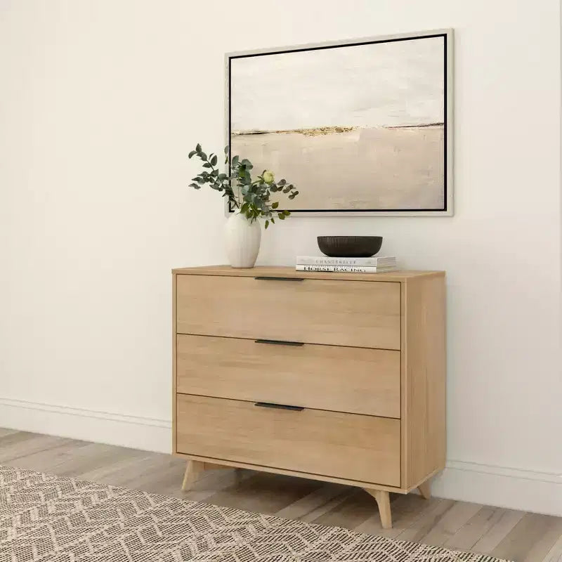3 Drawer Dresser with Brass Handle