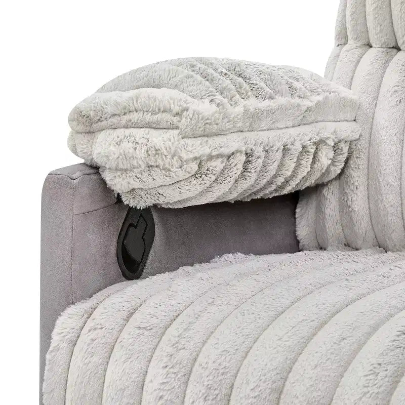 Wide Wale Corduroy Upholstery Manual Recliner