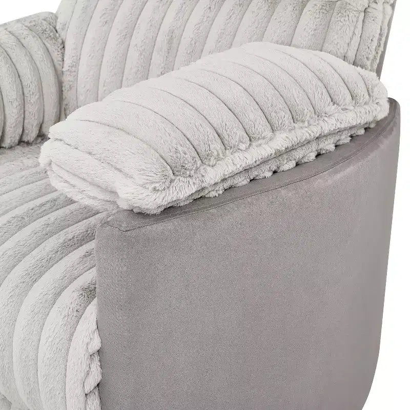 Wide Wale Corduroy Upholstery Manual Recliner