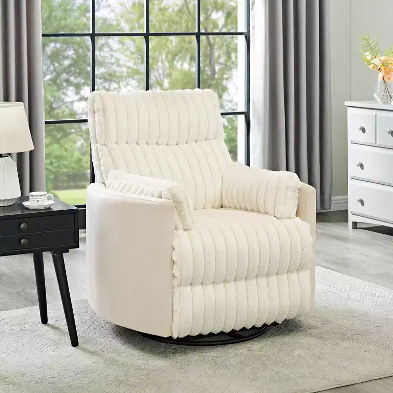 Wide Wale Corduroy Upholstery Manual Recliner