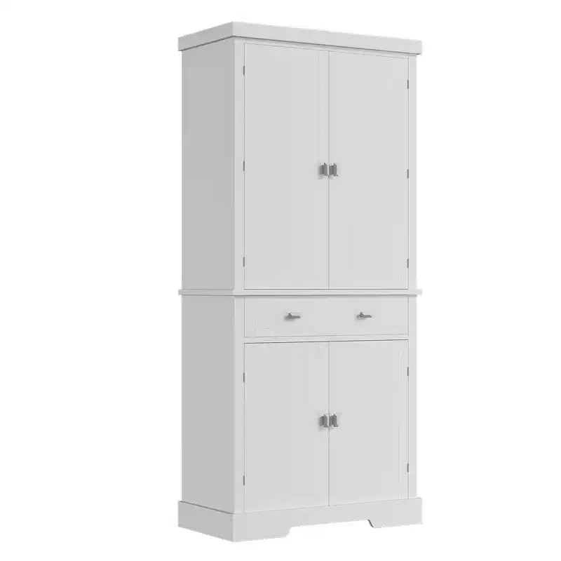 72 Kitchen Pantry Storage Cabinet, with 2 Drawers, 2 Cabinets, 3 Adjustable Shelves, 6 Door Shelves, Freestanding Cupboard for Kitchen & Living Room