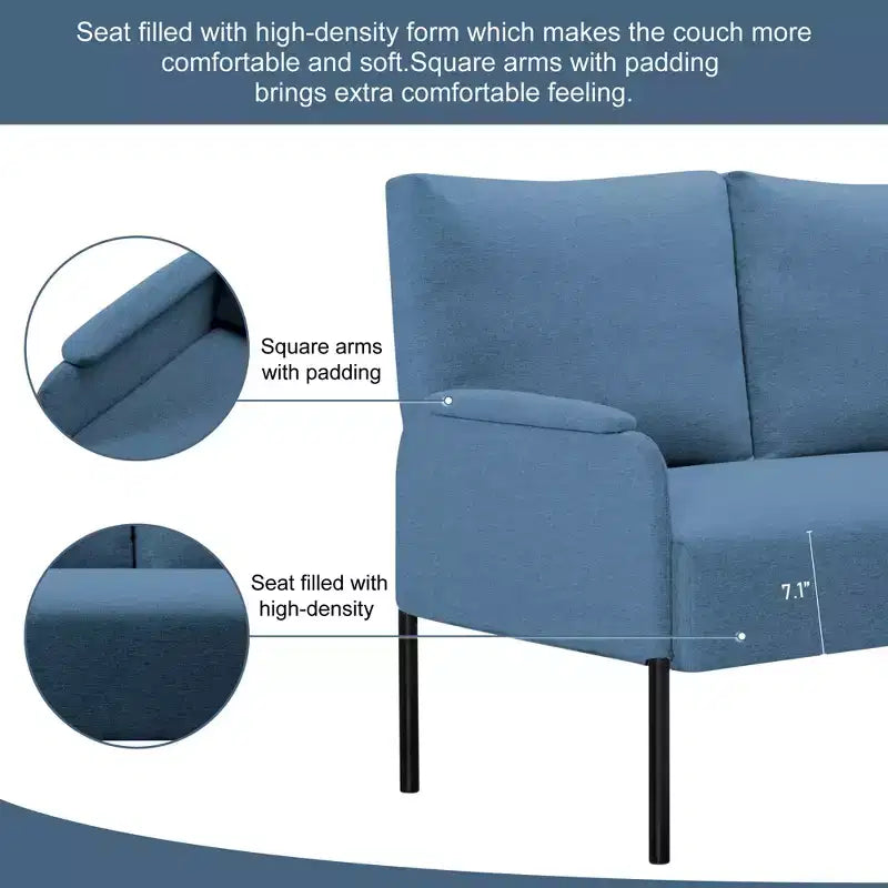47" Lazy Floor Curved Bubble Chair Oversized Single for Living Room Green
