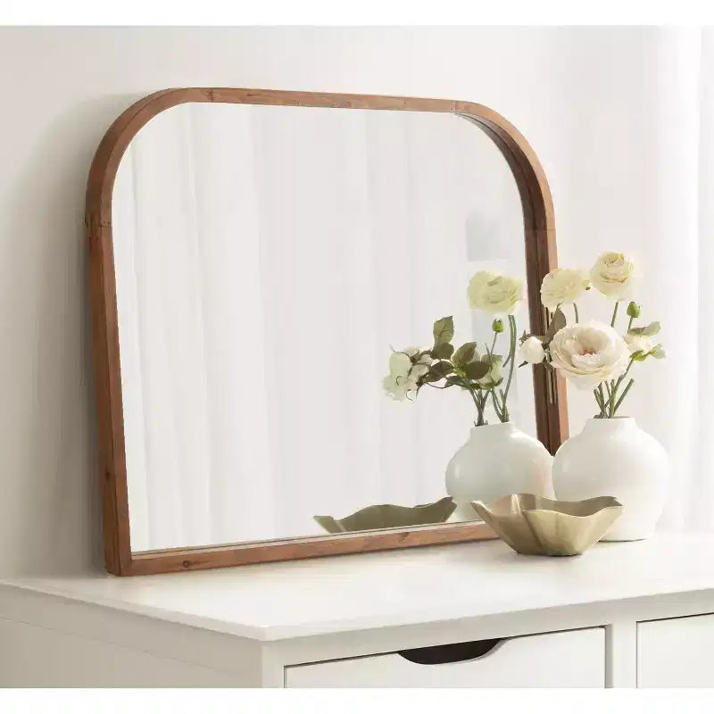 Wood Framed Arch Mirror