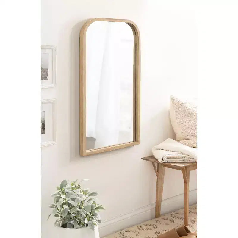 Wood Framed Arch Mirror