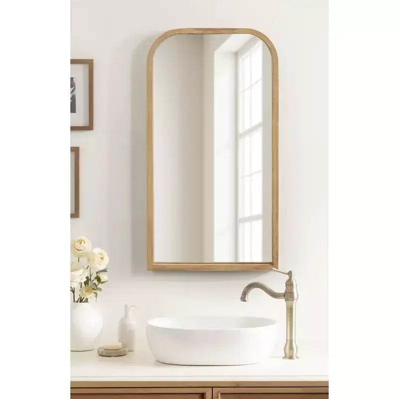 Wood Framed Arch Mirror