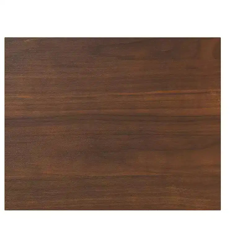 20 inch Wide Industrial Modern Nightstand in Walnut