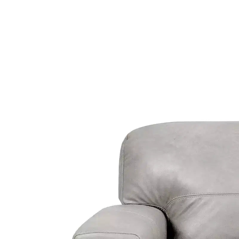 43" Cornelia Accent Chair Beige Leather: Mid-Century, Tufted, Wood Composite