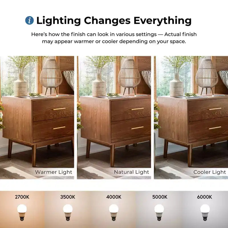 Mid-Century Modern 2 Drawer Nightstand Walnut
