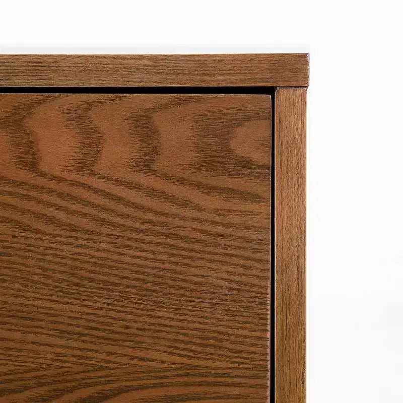 Mid-Century Modern 2 Drawer Nightstand Walnut