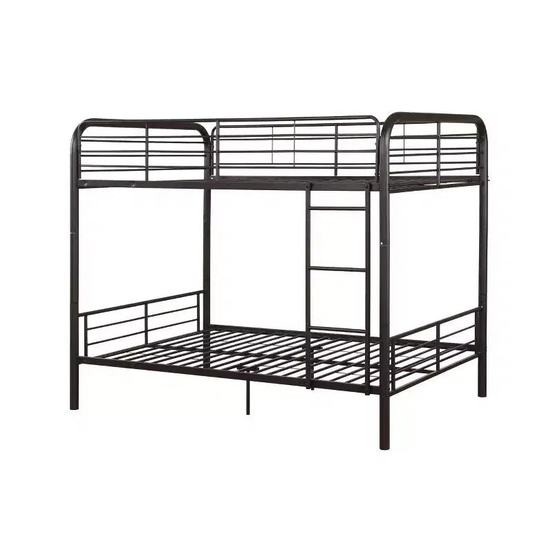 Acme Furniture 79" Full Bunk Bed Bristol Loft and Bunk Bed Dark Brown : Metal Frame, No Box Spring Needed