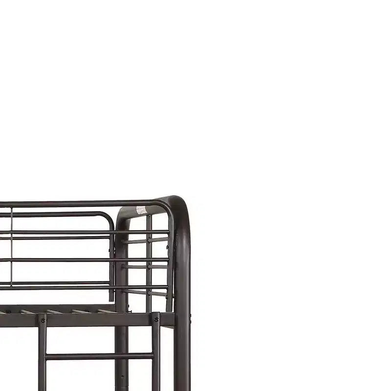 79" Full Bunk Bed Bristol Loft and Bunk Bed Dark Brown : Metal Frame, No Box Spring Needed