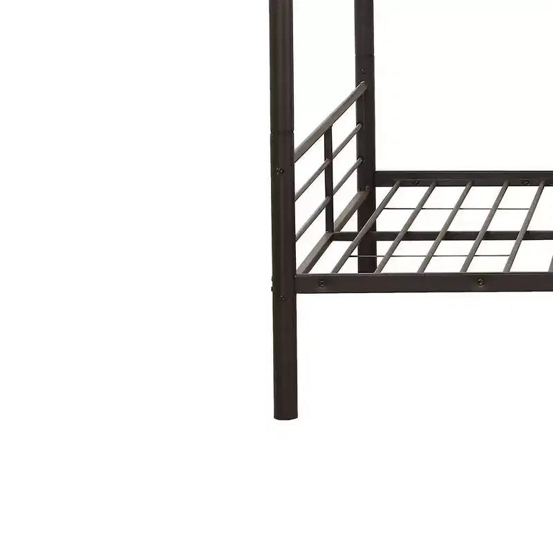 79" Full Bunk Bed Bristol Loft and Bunk Bed Dark Brown : Metal Frame, No Box Spring Needed