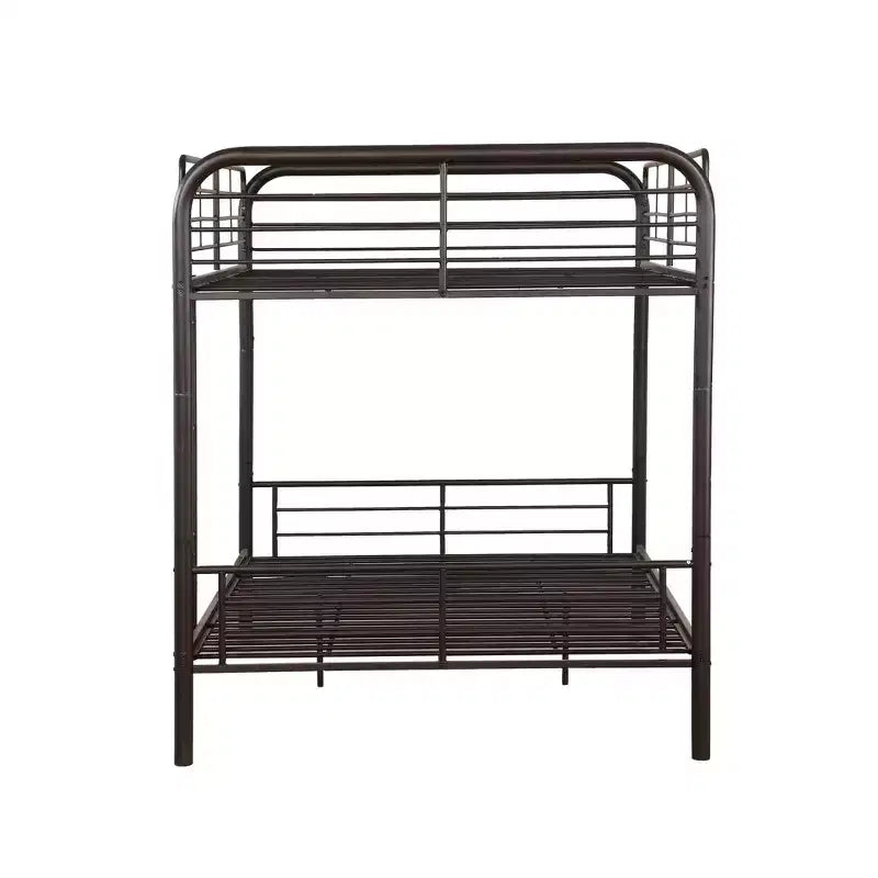 79" Full Bunk Bed Bristol Loft and Bunk Bed Dark Brown : Metal Frame, No Box Spring Needed