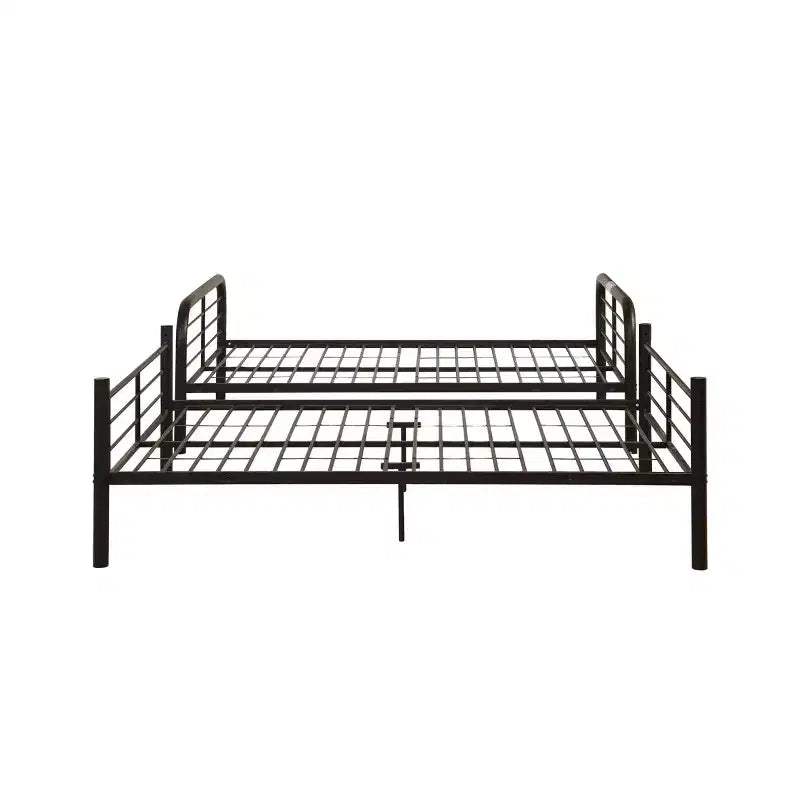 79" Full Bunk Bed Bristol Loft and Bunk Bed Dark Brown : Metal Frame, No Box Spring Needed