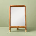 Wood Accent Mirror with Brass Feet - Hearth & Hand™ with Magnolia