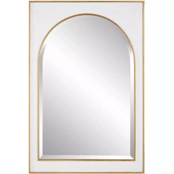 Uttermost Crisanta Antiqued Gold Leaf 25 x 37 1/2 Wall Mirror