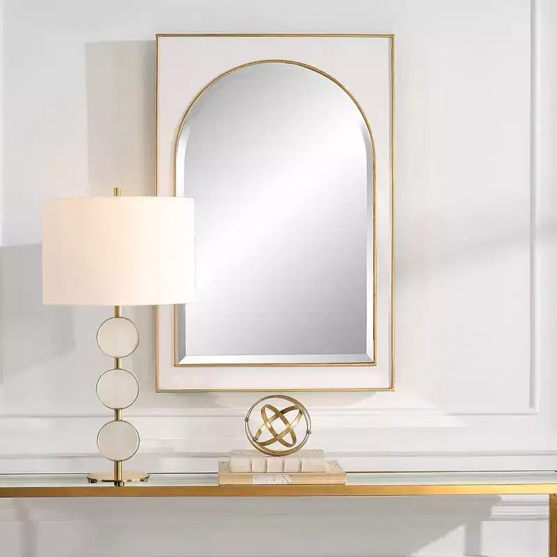 Antiqued Gold Leaf Wall Mirror 25 x 37 1/2