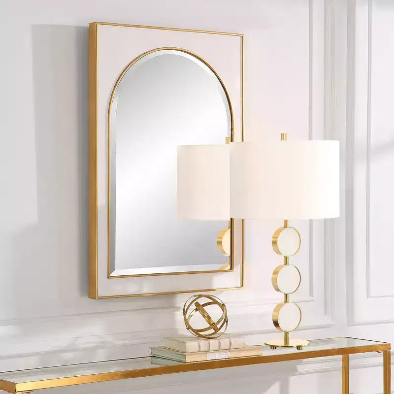Antiqued Gold Leaf Wall Mirror 25 x 37 1/2