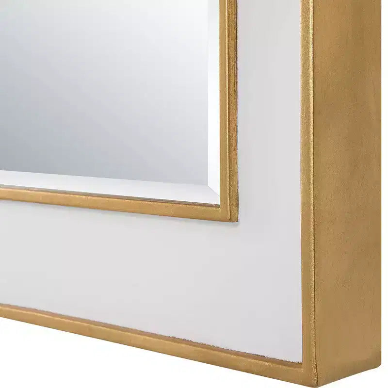 Antiqued Gold Leaf Wall Mirror 25 x 37 1/2