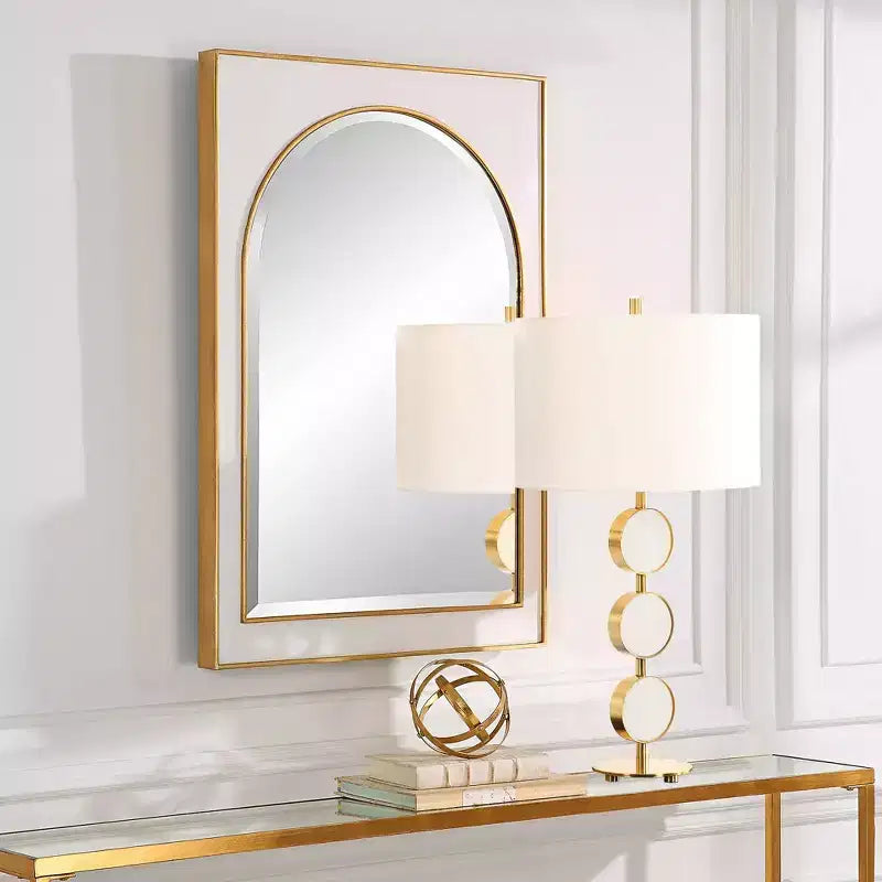 Antiqued Gold Leaf Wall Mirror 25 x 37 1/2