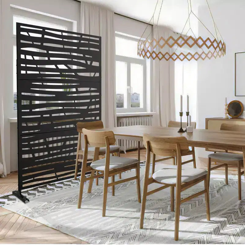 Metal Outdoor Privacy Screen Freestanding Patio Decorative Screens