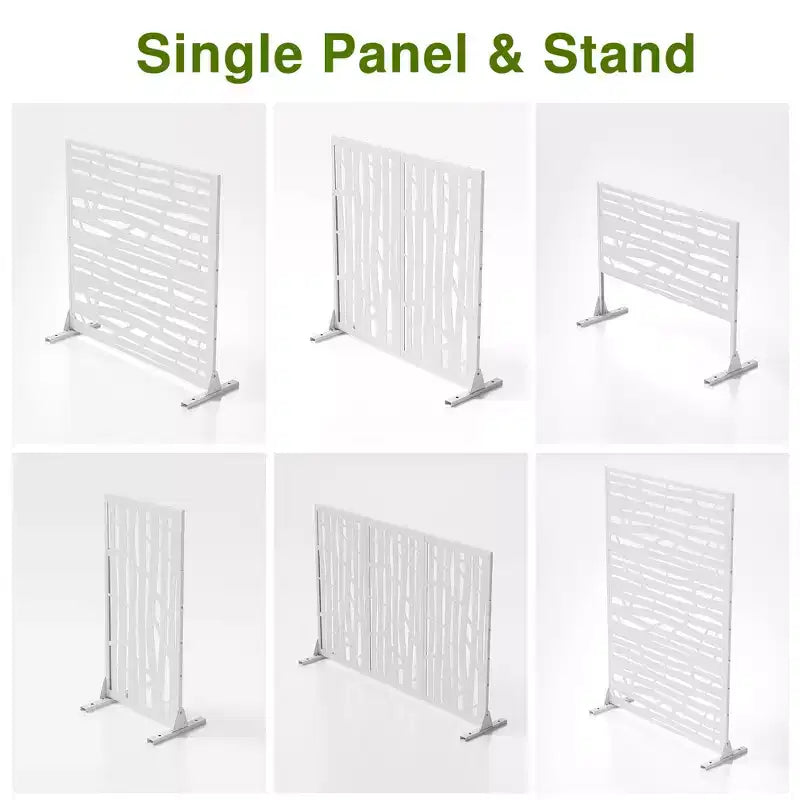 Metal Outdoor Privacy Screen Freestanding Patio Decorative Screens
