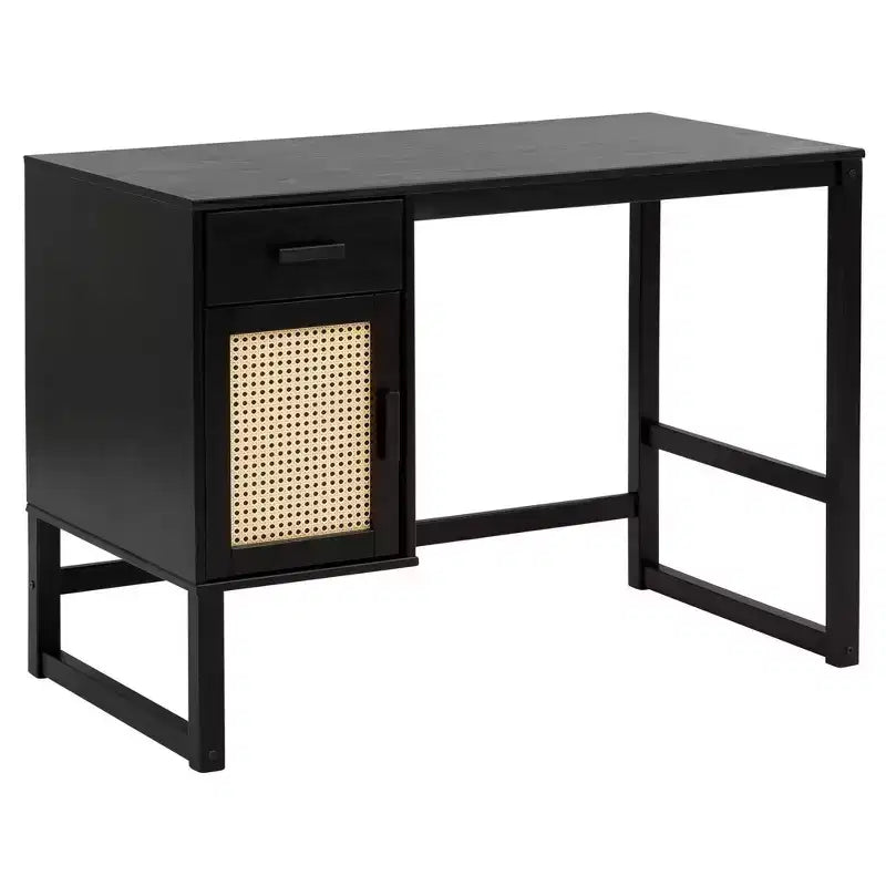 Desk with Closed Storage and Drawer