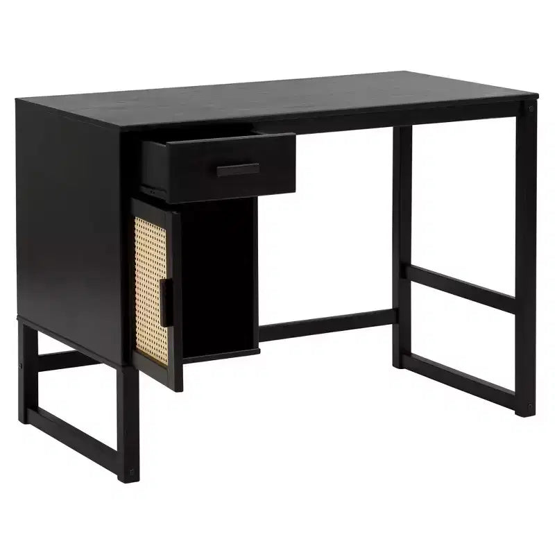 Desk with Closed Storage and Drawer