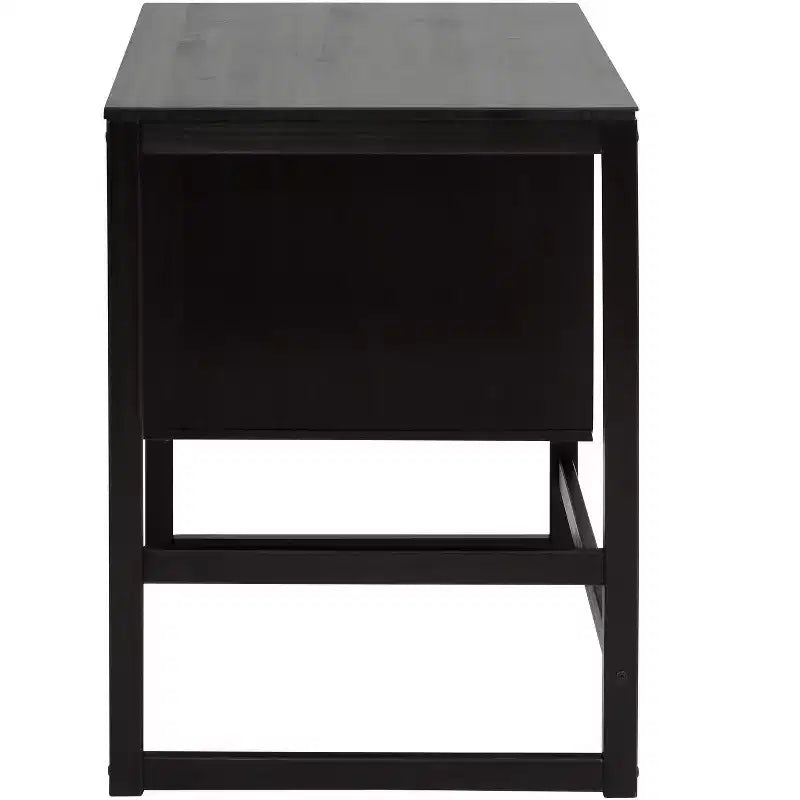 Desk with Closed Storage and Drawer