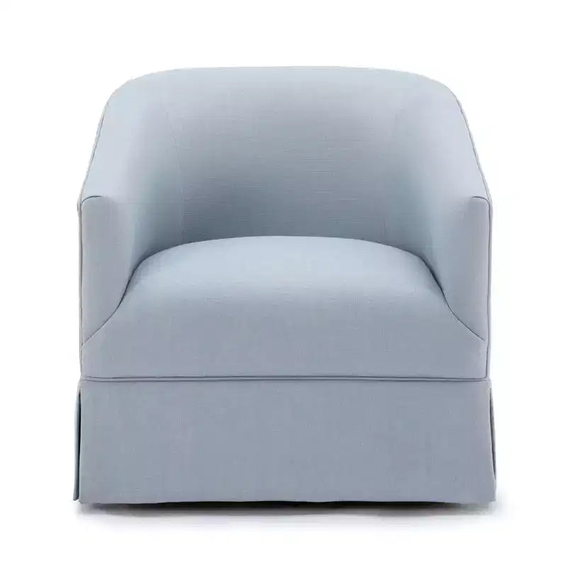 Elm Skirted Swivel Accent Chair