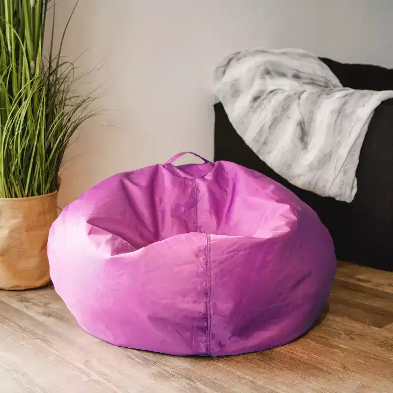 Classic Bean Bag Chair, Durable Polyester Nylon Blend, Kids