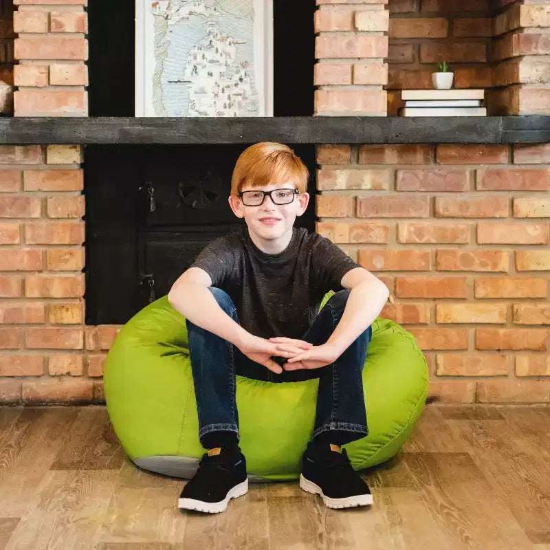 Classic Bean Bag Chair, Durable Polyester Nylon Blend, Kids