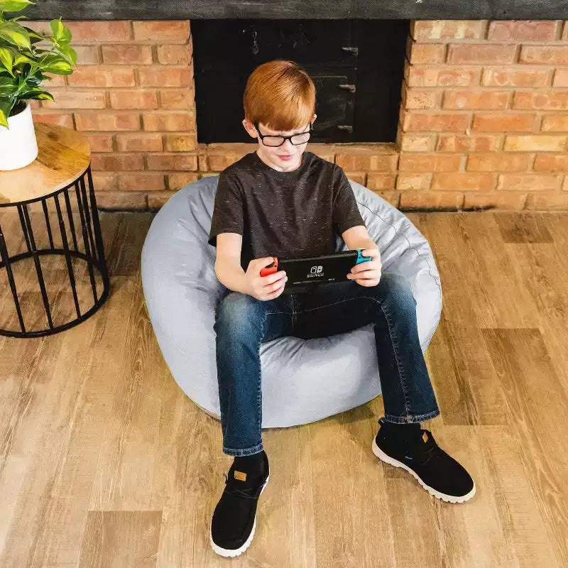 Classic Bean Bag Chair, Durable Polyester Nylon Blend, Kids