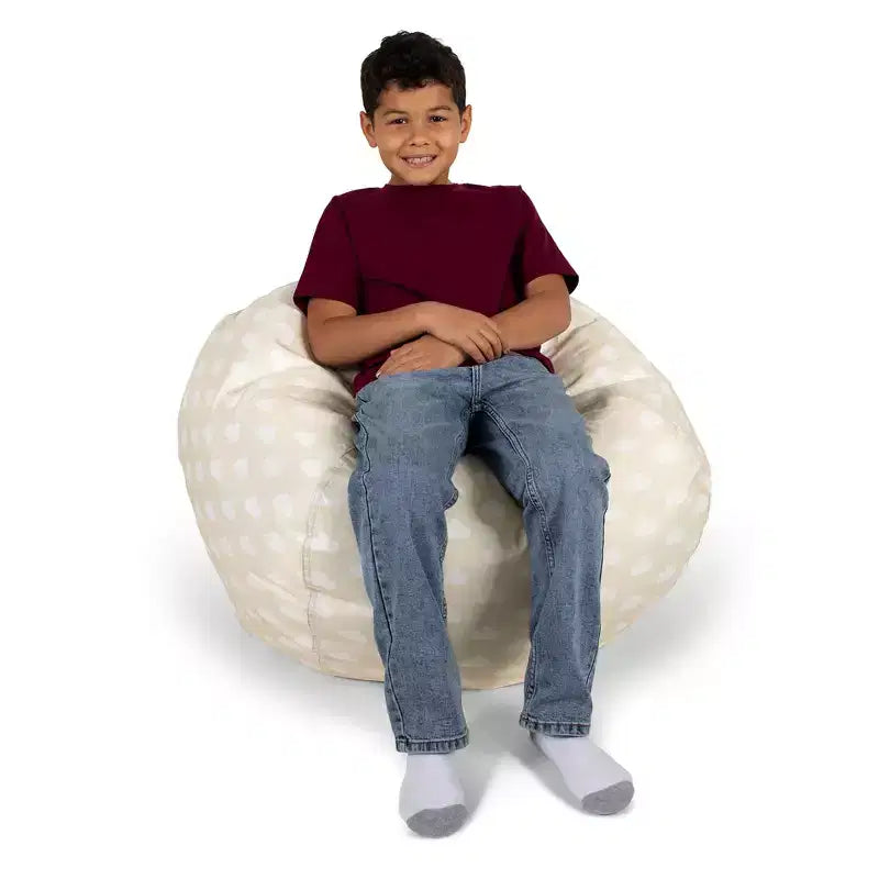 Classic Bean Bag Chair, Durable Polyester Nylon Blend, Kids