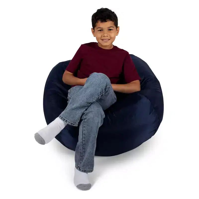 Classic Bean Bag Chair, Durable Polyester Nylon Blend, Kids