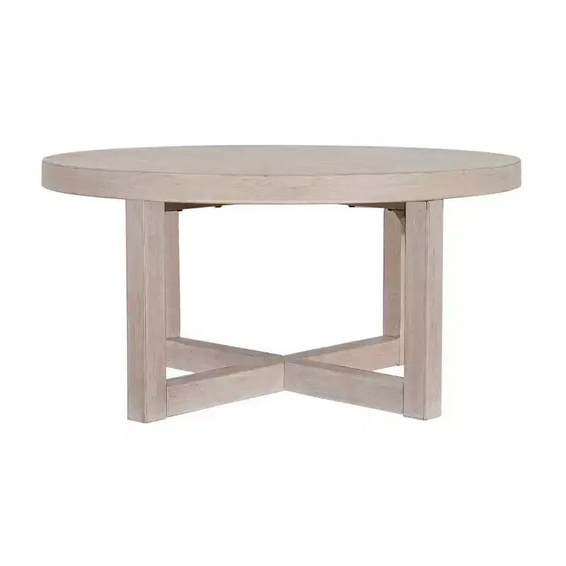38" Round Crisscross Base Coffee Table