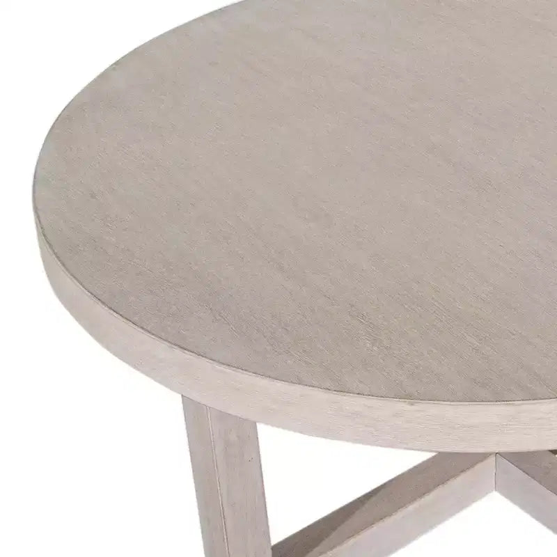 38" Round Crisscross Base Coffee Table