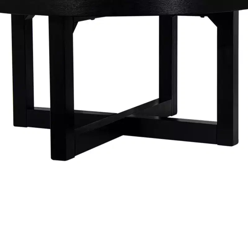 38" Round Crisscross Base Coffee Table