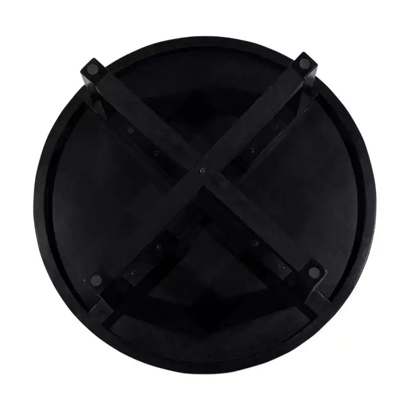 38" Round Crisscross Base Coffee Table