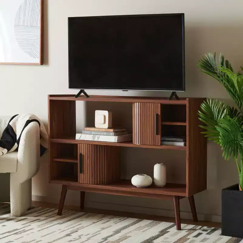 Tambour Door Media Stand
