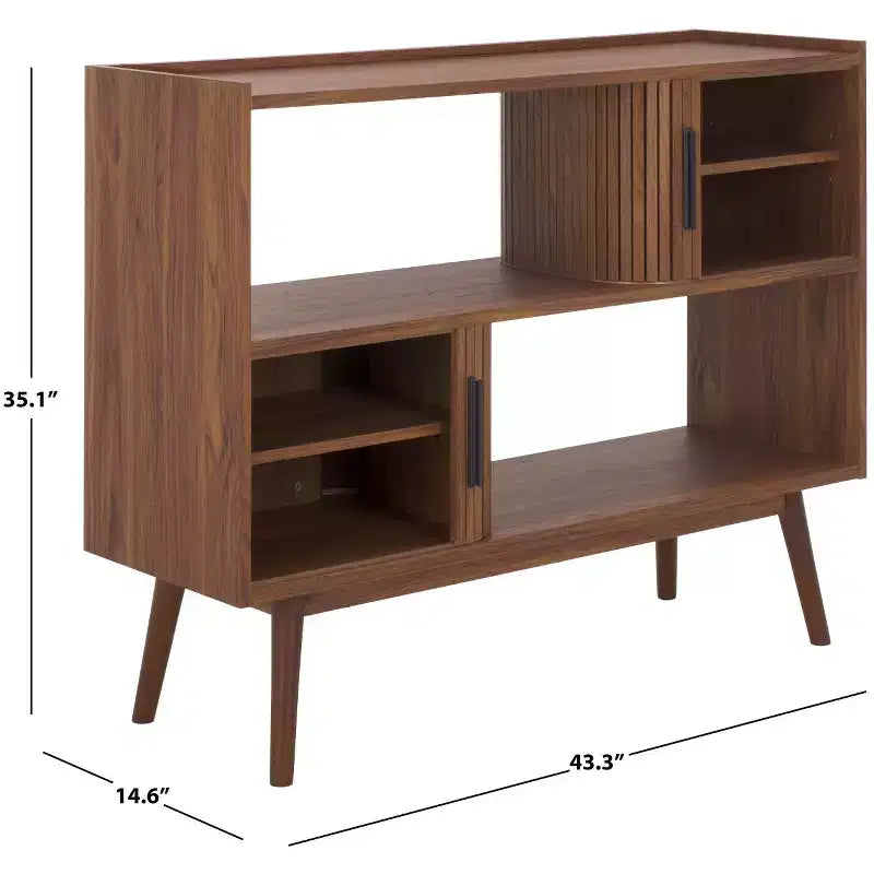 Tambour Door Media Stand