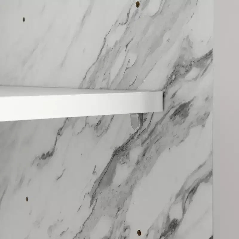 Kitchen Island with Faux Marble Top